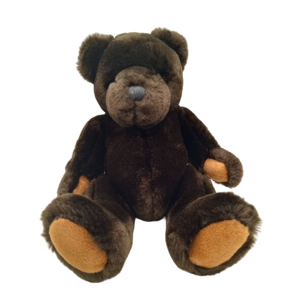 Velvets Teddy Bear Brown Plush Greek 62960 Sitting Soft Stuffed Animal 8 Inch - Picture 10 of 10